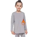 Subuteay Girls Thermal Top Long Sleeve Fleece Lined Base Layer