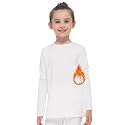 Subuteay Girls Thermal Top Long Sleeve Fleece Lined Base Layer