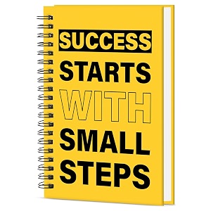 Success Quotes Printed Cover A5 Size Wiro