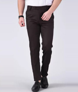 Sucheh Gwalior Regular Fit Men Brown Trousers