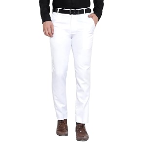 SUCHEH Mens Reguler Fit Polycotton Trouser Pants