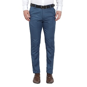 SUCHEH Mens Reguler Fit Polycotton Trouser Pants
