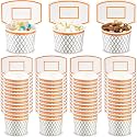 Suclain 100 Pcs Basketball Hoop Snack Cups Basketball Party Decorations