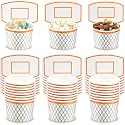 Suclain 24 Pcs Basketball Hoop Snack Cups Basketball Party Decorations