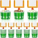 Suclain 24 Set Football Bowls Snacks Paper Cups Disposable Football Cups