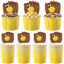 Suclain 50 Pcs Softball Hoop Snack Cups Softball Party Decorations
