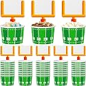 Suclain 50 Set Football Bowls Snacks Paper Cups Disposable Football Cups