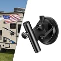 Suction Cup Flag Holder for RV and Car, RV Flag Pole Mount