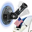 Suction Cup Flag Holder for RV Fits 3/4" to 1.1" Flag,180° Adjustable