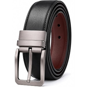 SUDHA INTERNATION Mens Reversible PU Leather Belt