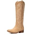 Suede Cowboy Boots for Women Knee High Western Cowgirl Boots