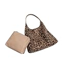 Suede Hobo Purse for Women Trendy Slouchy Shoulder Bag 2Pcs Set