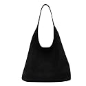Suede Hobo Purse for Women Trendy Slouchy Shoulder Bag 2Pcs Set