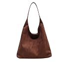 Suede Hobo Purse for Women Trendy Slouchy Shoulder Bag 2Pcs Set