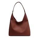 Suede Hobo Purse for Women Trendy Slouchy Shoulder Bag 2Pcs Set