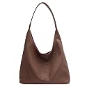 Suede Hobo Purse for Women Trendy Slouchy Shoulder Bag 2Pcs Set
