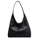 Suede Hobo Purse for Women Trendy Slouchy Shoulder Bag 2Pcs Set