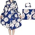 SUFEINI Maternity Robe and Matching Baby Swaddle Blanket Set, Mommy Robe with Receiving Blanket Girls Boys Sleepwear