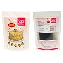 Sugar Alchemy® Fondant or Sugar Paste: 300g Black (Gold, 9 Colors, 4 Flavors &amp; Sparkle Range, ₹140-550)