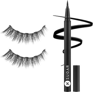 sugar cosmetics maximeyes drama magnetic eyelashes  eyeliner - 02 exceptional
