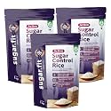 Sugar.Fit Active Sugar Control Rice 1kg - Pack of 3, Sona Masoori Rice, Full Grain Raw Rice, Clinically Certified Low GI Rice for Diabetic, 100 % Natural, Pesticide Free, Supports Healthy Blood Sugar Levels