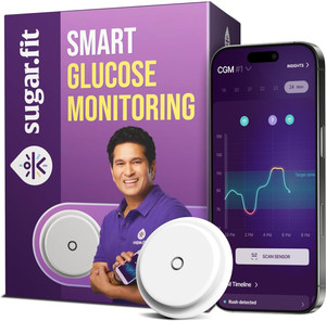 Sugar.fit Smart Glucose Monitor Glucometer White