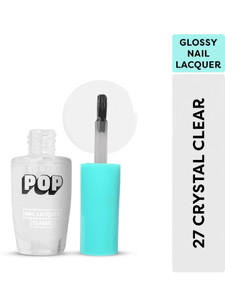 sugar pop nail lacquer 27 crystal clear  high shine  chip resistant  quick drying 27 crystal clear