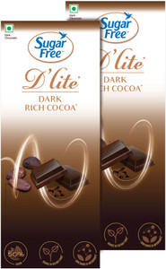 sugar free rich cocoa dark chocolate bar 2 x 80 g
