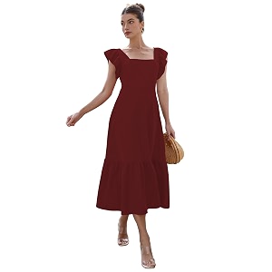 Sugathari Girls Womens Solid Color Square