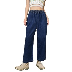 Sugathari Girls Womens Denim Cotton Elastic