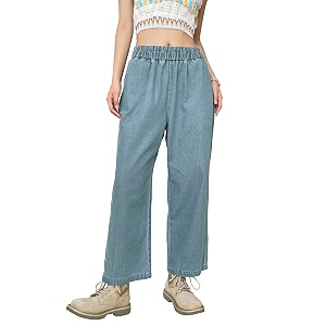 Sugathari Girls Womens Denim Cotton Elastic