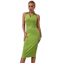 Sugathari Solid Women V-Neck Ribbed Knit Sleeveless
