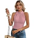 Sugathari Women39s Elegant High Neck Bow Detail
