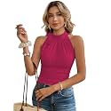Sugathari Women39s Elegant High Neck Bow Detail