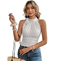 Sugathari Women39s Elegant High Neck Bow Detail