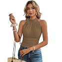 Sugathari Women39s Elegant High Neck Bow Detail
