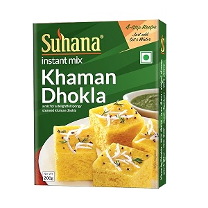 suhana khaman dhokla instant mix 200g - pack of 4