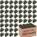Suhine 150 Pair Winter Gloves Bulk for Homeless People
