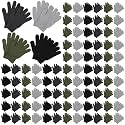 Suhine 150 Pair Winter Gloves Bulk for Homeless People