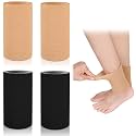 Suhine 4 Pcs Ankle Sleeve Gel Padded Socks