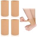 Suhine 4 Pcs Ankle Sleeve Gel Padded Socks