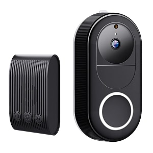suicune 1080p video doorbell camer wireless doorbell camera outdoor no monthly fee indoor chime 24g wifi ip65 waterproof night vision ai human detection