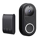 Suicune 1080P Video Doorbell Camer, Wireless Doorbell Camera Outdoor, No Monthly Fee, Indoor Chime, 2.4G WiFi, IP65 Waterproof, Night Vision, Ai Human Detection