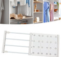 SUICUNE Shelf Organizers (White, Plastic)