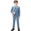 Suit for Boy Formal Slim Fit Tuxedo 5 Pieces Kids Toddler Wedding Outfit Blazer Pants Vest Set Boys Suits