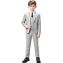 Suit for Boy Formal Slim Fit Tuxedo 5 Pieces Kids Toddler Wedding Outfit Blazer Pants Vest Set Boys Suits