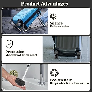 Suitcase Wheel Cover Set of 8 Piece-