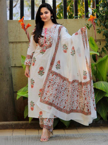 SUJAMAI CREATION Women Kurta Pant Dupatta Set