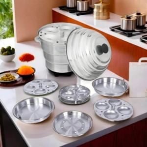 sujataa idlidhokla momos maker  3 idli plates 2 dhokla plates1 momos plate standard idli maker 6 plates 12 idlis 
