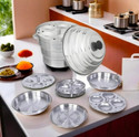 Sujataa Idli,Dhokla, Momos Maker ( 3 Idli plates, 2 Dhokla plates,1 momos plate) Standard Idli Maker (6 Plates, 12 Idlis )